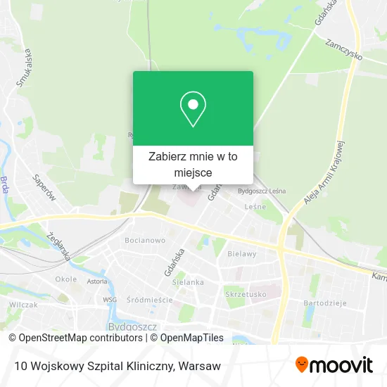Mapa 10 Wojskowy Szpital Kliniczny