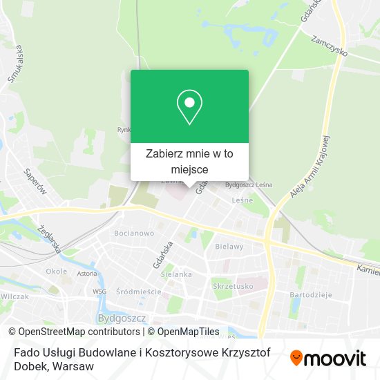 Mapa Fado Usługi Budowlane i Kosztorysowe Krzysztof Dobek