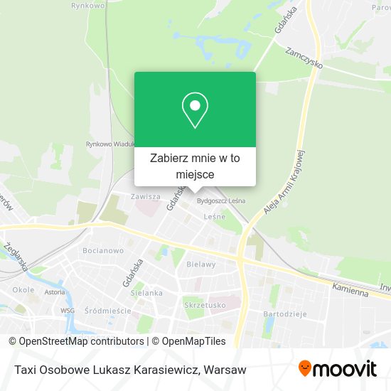 Mapa Taxi Osobowe Lukasz Karasiewicz