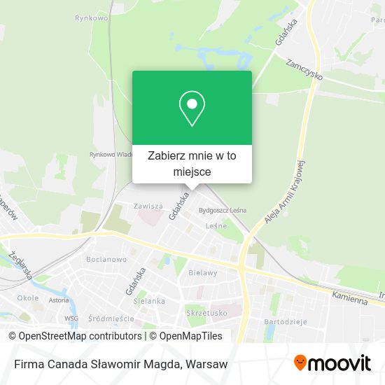 Mapa Firma Canada Sławomir Magda