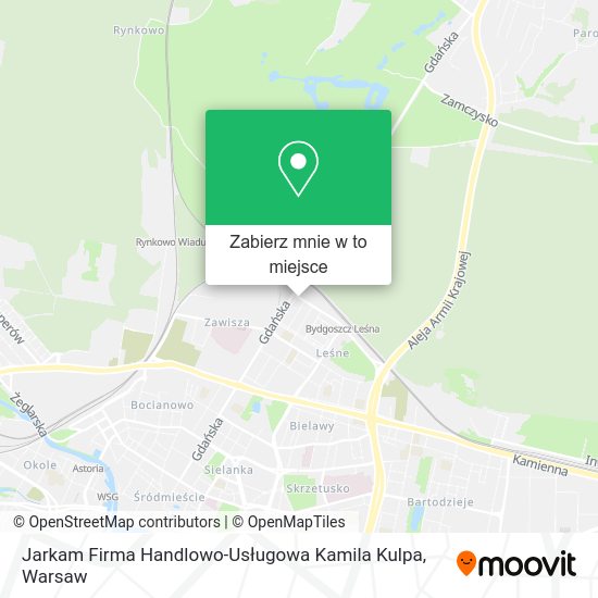 Mapa Jarkam Firma Handlowo-Usługowa Kamila Kulpa