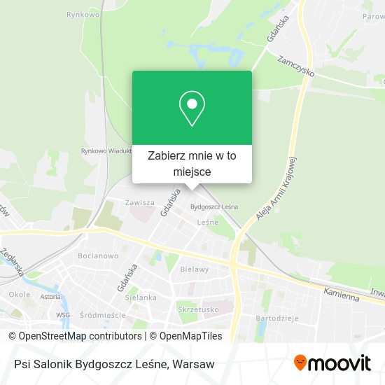 Mapa Psi Salonik Bydgoszcz Leśne