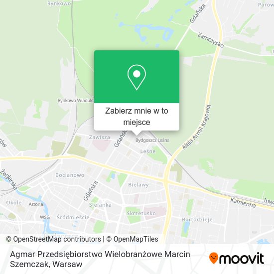 Mapa Agmar Przedsiębiorstwo Wielobranżowe Marcin Szemczak