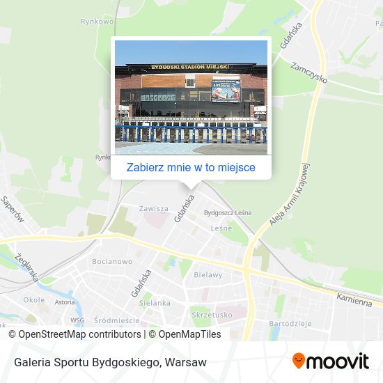 Mapa Galeria Sportu Bydgoskiego