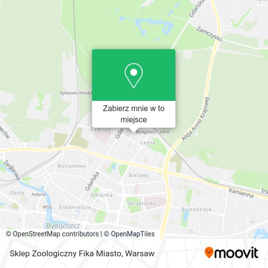 Mapa Sklep Zoologiczny Fika Miasto