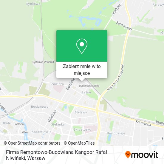 Mapa Firma Remontowo-Budowlana Kangoor Rafał Niwiński