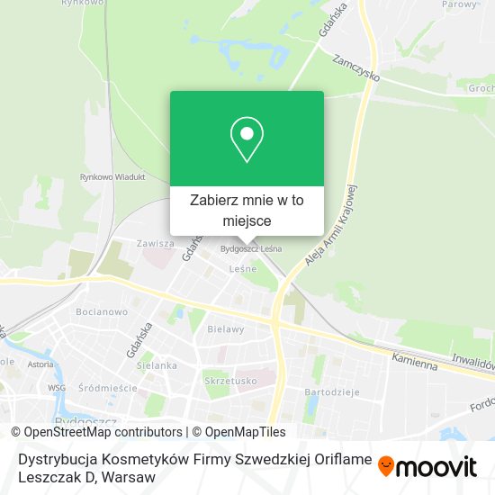 Mapa Dystrybucja Kosmetyków Firmy Szwedzkiej Oriflame Leszczak D