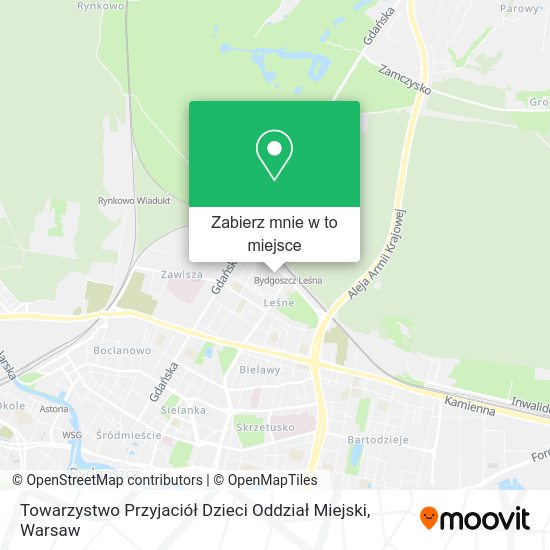 Mapa Towarzystwo Przyjaciół Dzieci Oddział Miejski