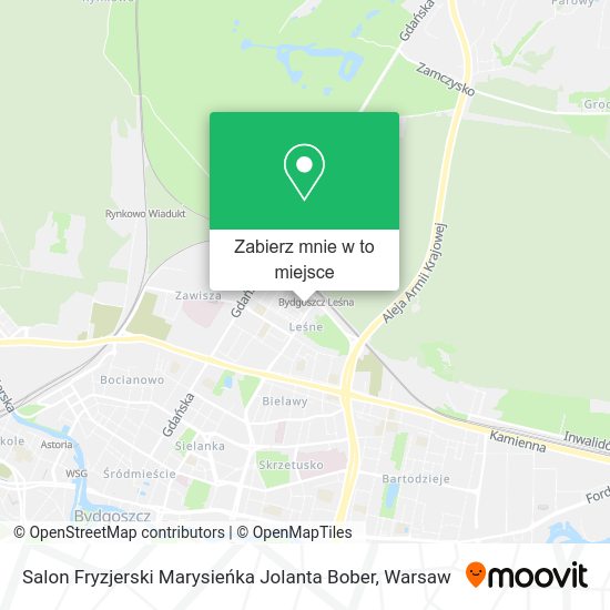 Mapa Salon Fryzjerski Marysieńka Jolanta Bober