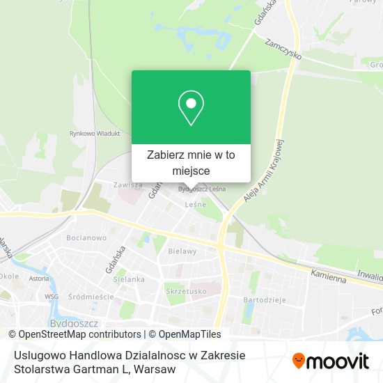 Mapa Uslugowo Handlowa Dzialalnosc w Zakresie Stolarstwa Gartman L