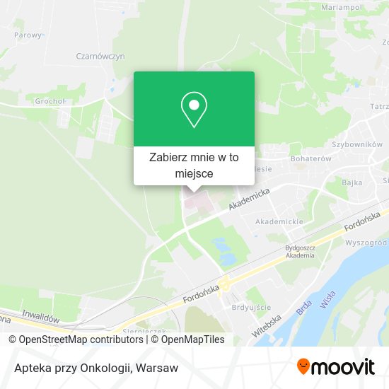 Mapa Apteka przy Onkologii