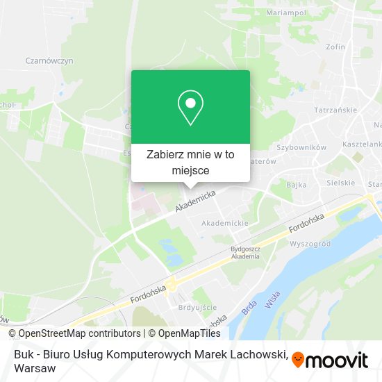 Mapa Buk - Biuro Usług Komputerowych Marek Lachowski