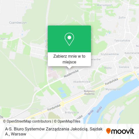 Mapa A-S. Biuro Systemów Zarządzania Jakością. Sajdak A.