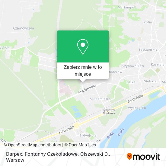 Mapa Darpex. Fontanny Czekoladowe. Olszewski D.