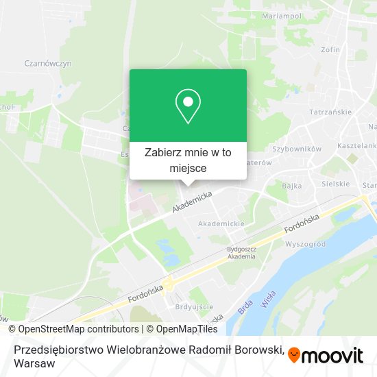 Mapa Przedsiębiorstwo Wielobranżowe Radomił Borowski