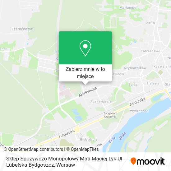 Mapa Sklep Spozywczo Monopolowy Mati Maciej Lyk Ul Lubelska Bydgoszcz