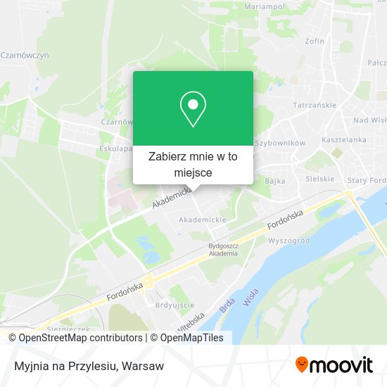 Mapa Myjnia na Przylesiu