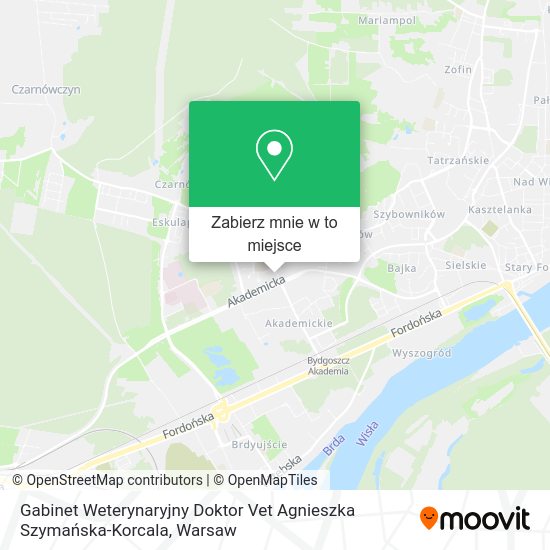 Mapa Gabinet Weterynaryjny Doktor Vet Agnieszka Szymańska-Korcala