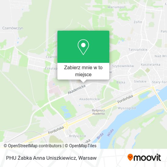 Mapa PHU Żabka Anna Uniszkiewicz