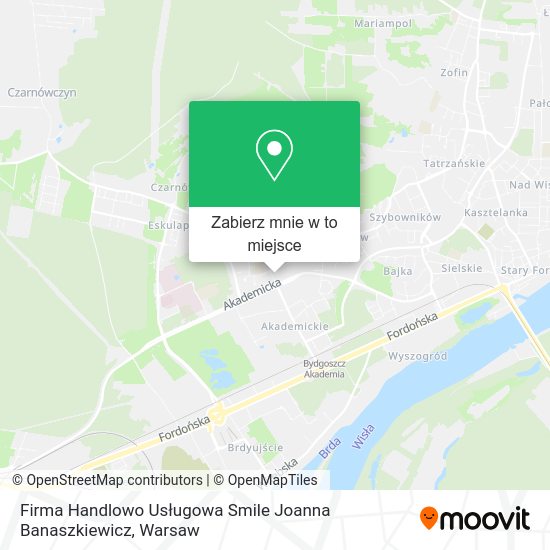 Mapa Firma Handlowo Usługowa Smile Joanna Banaszkiewicz