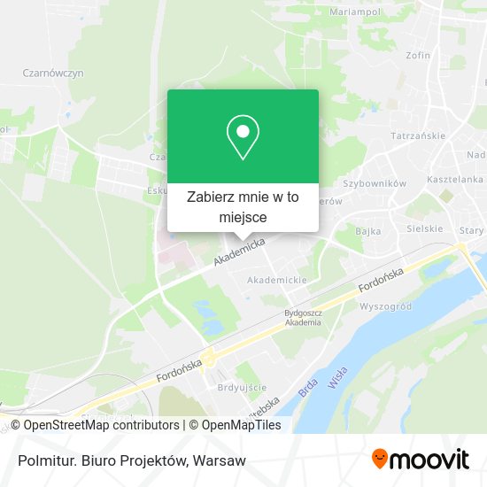 Mapa Polmitur. Biuro Projektów