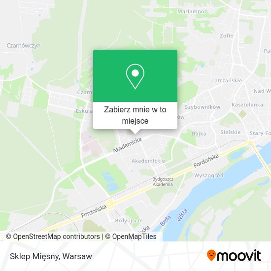 Mapa Sklep Mięsny