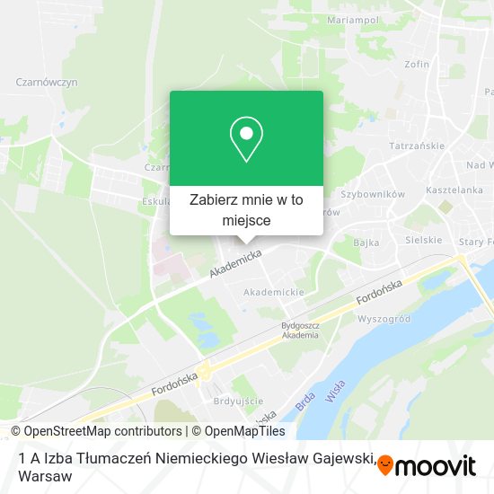 Mapa 1 A Izba Tłumaczeń Niemieckiego Wiesław Gajewski