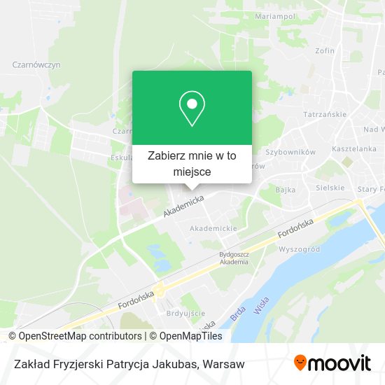 Mapa Zakład Fryzjerski Patrycja Jakubas