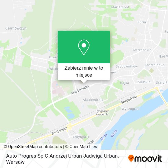 Mapa Auto Progres Sp C Andrzej Urban Jadwiga Urban