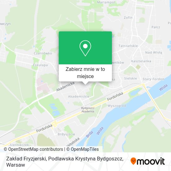 Mapa Zakład Fryzjerski, Podlawska Krystyna Bydgoszcz