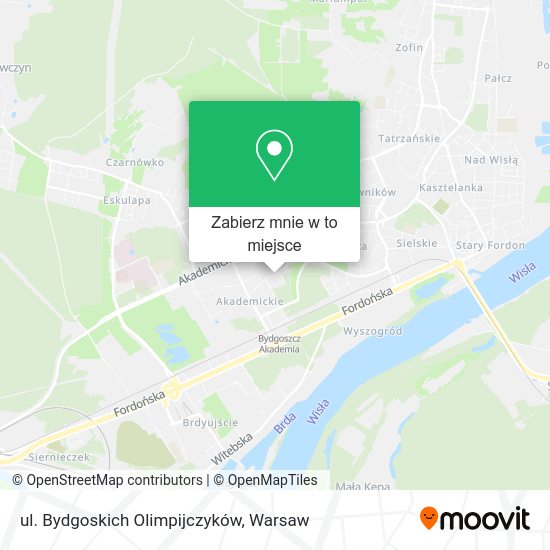 Mapa ul. Bydgoskich Olimpijczyków