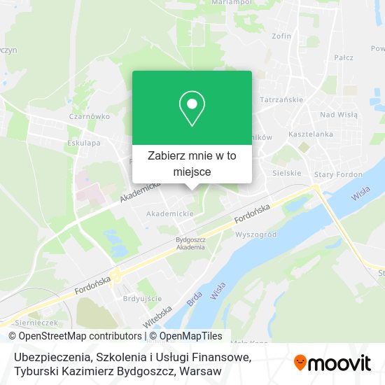 Mapa Ubezpieczenia, Szkolenia i Usługi Finansowe, Tyburski Kazimierz Bydgoszcz