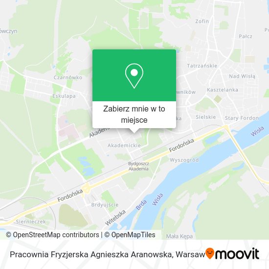 Mapa Pracownia Fryzjerska Agnieszka Aranowska