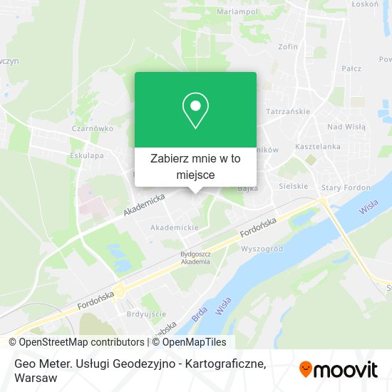 Mapa Geo Meter. Usługi Geodezyjno - Kartograficzne