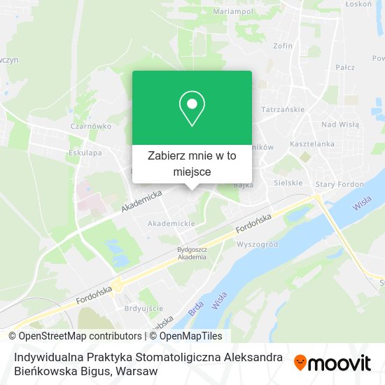 Mapa Indywidualna Praktyka Stomatoligiczna Aleksandra Bieńkowska Bigus