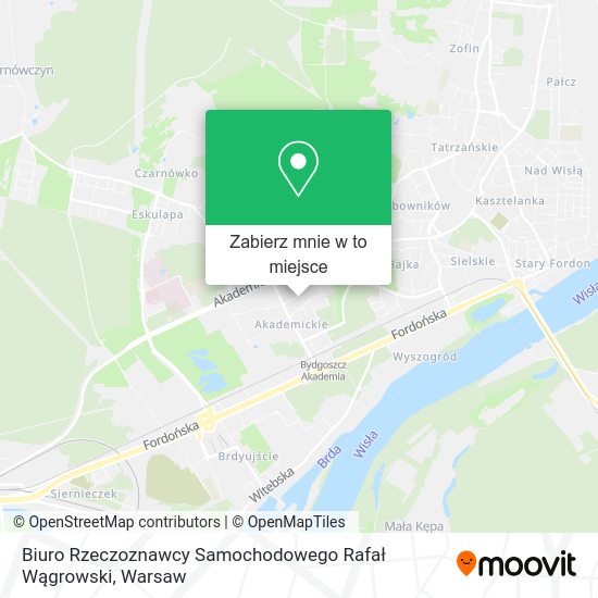 Mapa Biuro Rzeczoznawcy Samochodowego Rafał Wągrowski