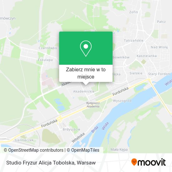 Mapa Studio Fryzur Alicja Tobolska