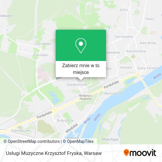 Mapa Usługi Muzyczne Krzysztof Fryska