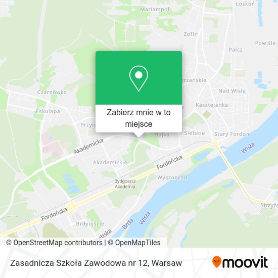 Mapa Zasadnicza Szkoła Zawodowa nr 12