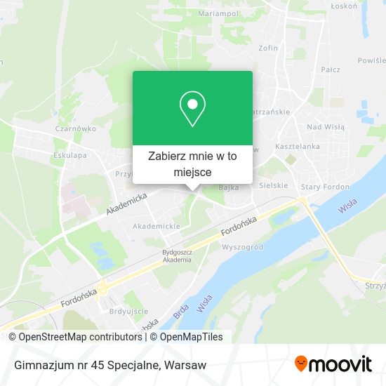 Mapa Gimnazjum nr 45 Specjalne