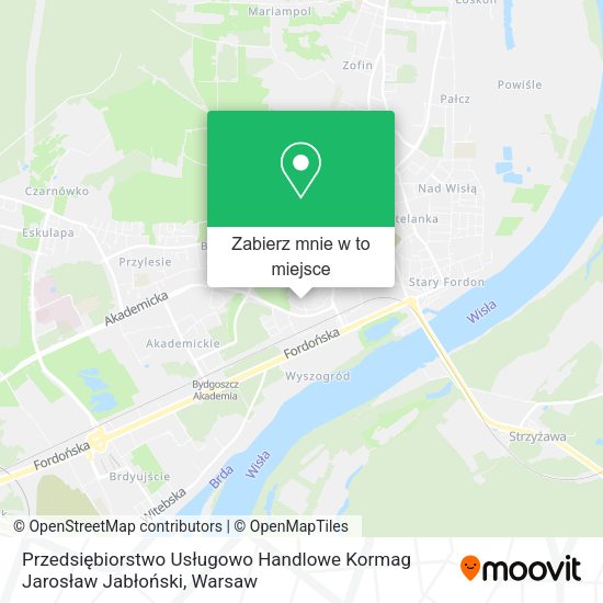 Mapa Przedsiębiorstwo Usługowo Handlowe Kormag Jarosław Jabłoński