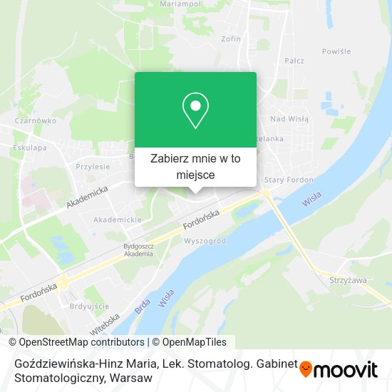 Mapa Goździewińska-Hinz Maria, Lek. Stomatolog. Gabinet Stomatologiczny