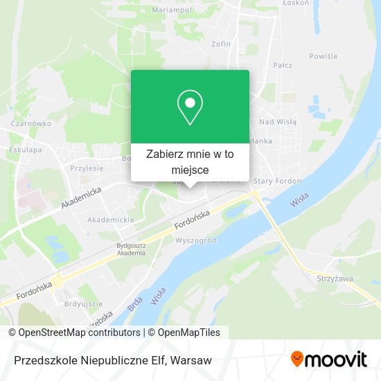 Mapa Przedszkole Niepubliczne Elf