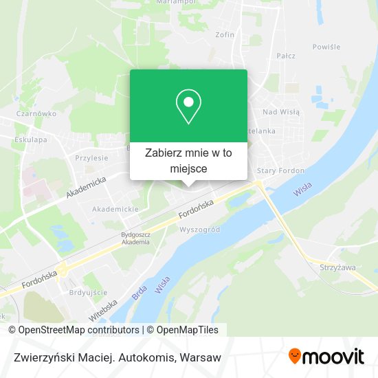 Mapa Zwierzyński Maciej. Autokomis