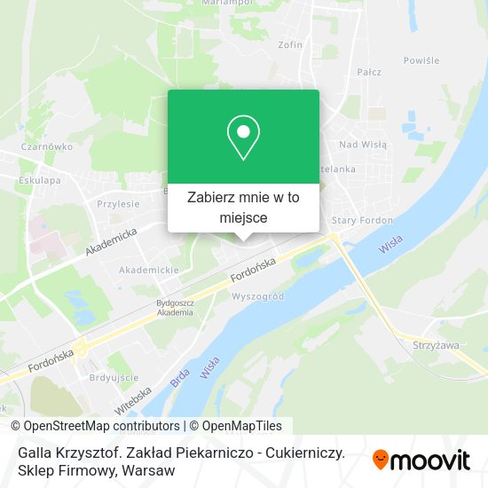 Mapa Galla Krzysztof. Zakład Piekarniczo - Cukierniczy. Sklep Firmowy