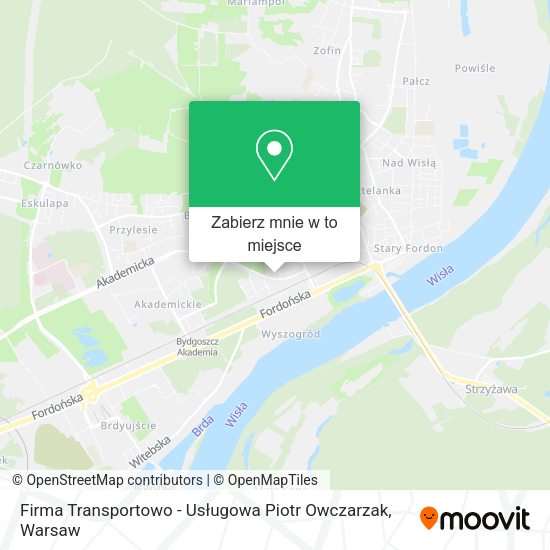 Mapa Firma Transportowo - Usługowa Piotr Owczarzak