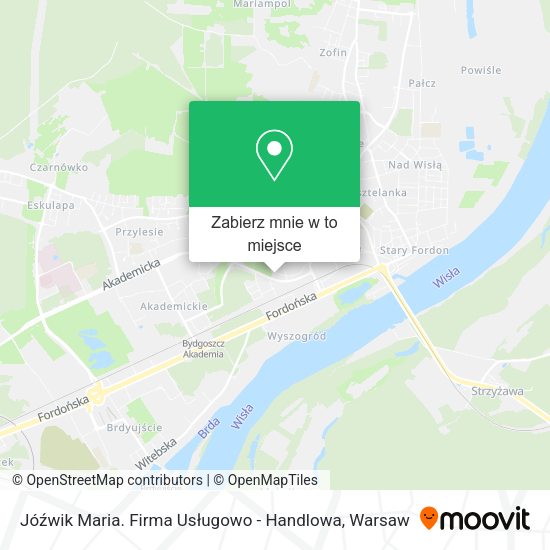 Mapa Jóźwik Maria. Firma Usługowo - Handlowa