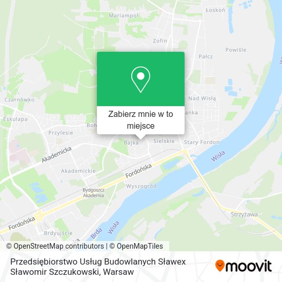 Mapa Przedsiębiorstwo Usług Budowlanych Sławex Sławomir Szczukowski