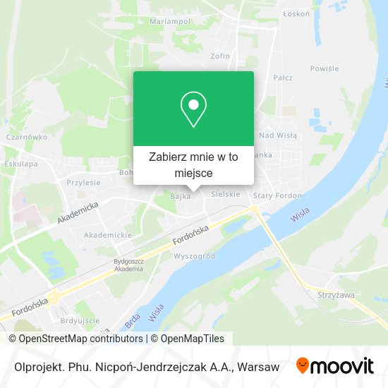 Mapa Olprojekt. Phu. Nicpoń-Jendrzejczak A.A.