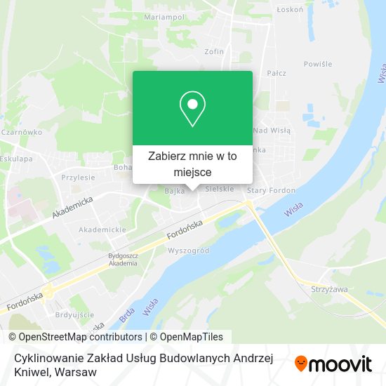 Mapa Cyklinowanie Zakład Usług Budowlanych Andrzej Kniwel